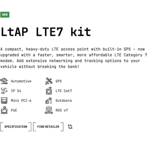 Mikrotik LtAP LTE7 Kit <b>PoE</b> SwOS Lite 24-Port 420Gbps <b>Switch</b> Capacity - Product Image 4