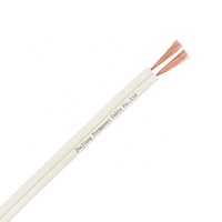 Cable de audio personalizado para altavoces, con aislamiento de cable paralelo PVC, plano, flexible, de 2 núcleos, rango de 1 ~ 100m para sistema de sonido eléctrico