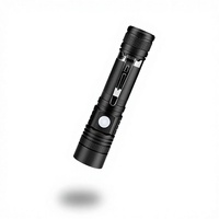 PA |   Senter Taktis Aluminium LED Isi Ulang Mini Outdoor 18650 Dapat Diperbesar IP65 10W 500 Lumens 6000K Cahaya Siang Dapat Diredupkan Rumah