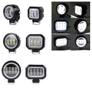 Nouveau 12V 20W camion LED lumière de travail yeux d'ange blanc rouge bleu Halo feux de conduite 3 pouces moto phare LED accessoires de voiture - Product Image 1