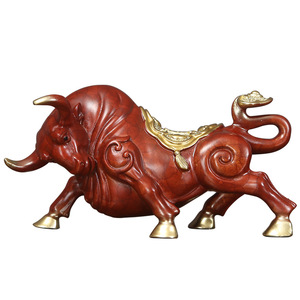 Adorno de cobre con forma de buey, decoración de Feng Shui para oficina, hogar, suministros de escritorio - Product Image 4