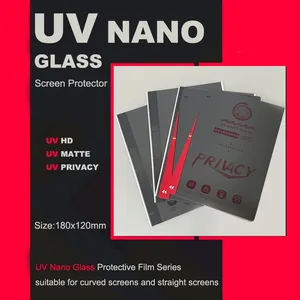 Película Protectora de Pantalla de Vidrio Nano UV Mate de Alta Calidad HD PRIVACY, Película de Hidrogel Flexible para Pantallas Curvas y Rectas - Product Image 1