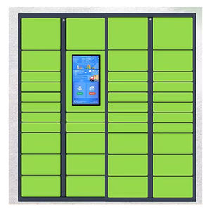 Casier à <span class=keywords><strong>colis</strong></span> extérieur intelligent en acier laminé à froid assemblé, points de dépôt et de récupération à écran tactile, modèle ORPHEUS - Product Image 1