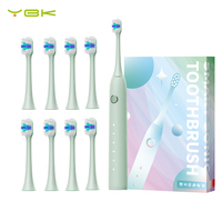 Nouvelle brosse à dents électrique sonique YBK Y8 pour adultes avec 38000 VPM, IPX7, 2000 mAh, 5 modes, conception de logo de produit d'usine, vente en gros
