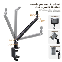 Support de projecteur portable Boxiang 18Y à fixation sur bureau, en aluminium, avec filetage 1/4 pour mini-projecteur, approvisionnement en gros OEM