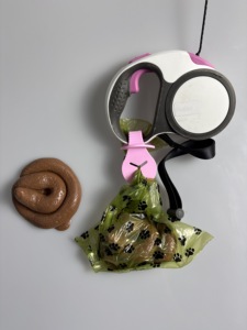 Clipe para Sacos de Cocô de Cachorro, Suporte para Sacos de Cocô para Dispensador, Mãos Livres, para Coleira, para Sacos de Resíduos de Animais de Estimação - Product Image 4