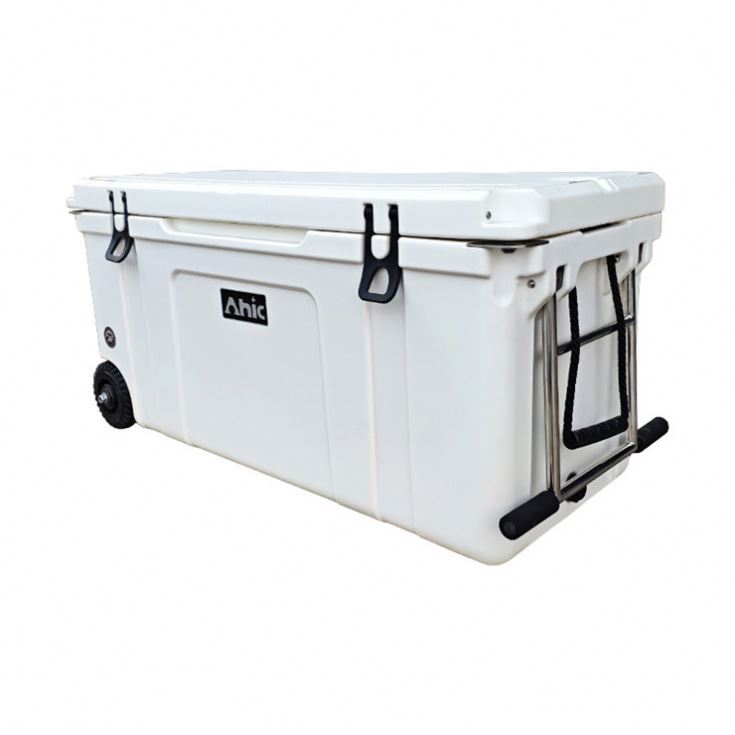 Logo personnalisé glacière Roues Épais Rotomoulé Refroidisseur