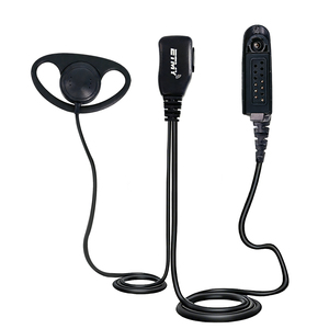 Auricular de Seguridad con Gancho en Forma de D, PTT, para Walkie Talkie GP338 GP328 GP340 HT1250, Kit de Auriculares Profesionales para Radio Bidireccional - Product Image 1