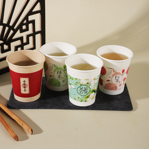 แก้วกระดาษพิมพ์ลายตามสั่ง แบบผนังเดียว หนาพิเศษ พร้อมโลโก้ ป้องกันการรั่วซึม รีไซเคิลได้ ใช้แล้วทิ้ง สำหรับเครื่องดื่มร้อนและเย็น - Product Image 6