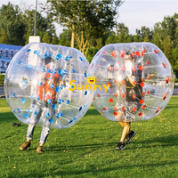 Ballon de football gonflable géant, ballon à bulles, ballon Zorb, matériau PVC, hauteur 1m, couleur personnalisable