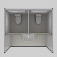 Toilette mobile, salle de bain portable pour le camping en plein air, douche extérieure et intérieure, villa modulaire préfabriquée et location