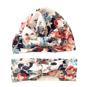 2 unids/set en Stock mamá <span class=keywords><strong>y</strong></span> bebé a juego <span class=keywords><strong>turbante</strong></span> India sombrero mamá hija Orejas de conejo estampado Floral diademas - Product Image 5