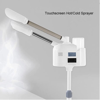 Vaporisateur facial vertical chaud et froid à 2 têtes de pulvérisation pour le visage, hydratant, blanchissant, anti-âge, pour salon de beauté