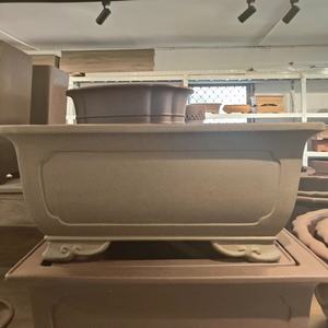 <span class=keywords><strong>Pot</strong></span> à bonsaï <span class=keywords><strong>carré</strong></span> non verni XXXL avec pieds en forme <span class=keywords><strong>de</strong></span> nuage - Product Image 2