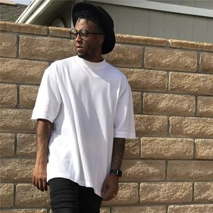 T-shirts pour hommes PC230 personnalisés, 100% coton, Pro Club, poids lourd, col rond, coupe ample, blanc uni, noir, col rond, 230 g/m² - Product Image 5