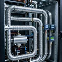 Tuyau flexible mini DN12 en acier inoxydable 316L ultra-nettoyé, soudé par orbital – Micro-canal sécurisé pour le refroidissement des racks de serveurs et des collecteurs de plaques froides
