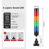 Lampe de travail LED tricolore empilable avec alarme sonore, boîtier PC multicouche, non-réfléchissant, indicateur d'avertissement pour machine-outil CNC