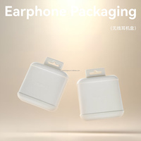 Boîte d'emballage pour écouteurs en pulpe moulée à froid sur mesure, fabriquée en Chine par HTA, biodégradable, épaisseur 2 mm, plateau d'emballage pour écouteurs TWS