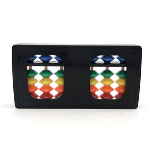 Рекламный портативный soroban, маленькие детские игрушки, радужные бусины, цветные 7 стержней, пластмассовый Абак - Product Image 5