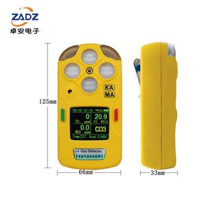 เครื่องตรวจจับก๊าซ 3-in-1 ความแม่นยำสูง เครื่องมือวัดหลายพารามิเตอร์ที่มีความเสถียรสำหรับก๊าซที่ติดไฟได้ CO2 NO2 พร้อมใบรับรอง EX - Product Image 4