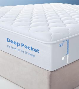 Tùy chỉnh không gây dị ứng 3D chần có thể giặt nệm <span class=keywords><strong>Pad</strong></span> 100% không thấm nước Nữ Hoàng nệm bảo vệ - Product Image 3