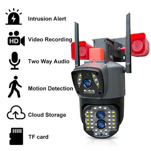 V380pro Yoosee 4G/WLAN Doppelobjektiv Doppelscreen KI menschliche Überwachung 10 X Zoom Außennetzwerk WLAN Sicherheit IP PTZ CCTV Kamera - Product Image 2