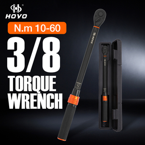 <span class=keywords><strong>HOYO</strong></span> Llave Dinamométrica de Trinquete con Clic, de 3/8" de Accionamiento, Métrica, OEM, <span class=keywords><strong>10</strong></span>-60 Nm, 72 Dientes, de Acero Aleado con Tratamiento Negro, para Mecánicos Profesionales - Product Image 1