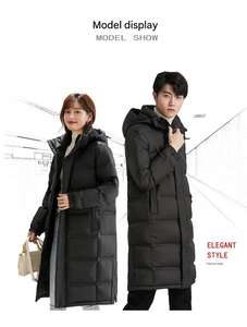 Blouson matelassé personnalisé en <span class=keywords><strong>duvet</strong></span> d'oie imperméable coupe-vent jusqu'à -30 degrés Celsius Blouson matelassé long Vêtement décontracté - Product Image 5