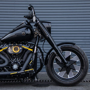Ruedas de Motocicleta 3D Forjadas Personalizadas, Llanta Negra Delantera y <span class=keywords><strong>Trasera</strong></span> Tipo Molino de Viento <span class=keywords><strong>para</strong></span> <span class=keywords><strong>Harley</strong></span> <span class=keywords><strong>Davidson</strong></span> 2018-2024 Breakout Fatboy - Product Image 2