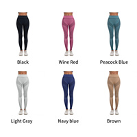 Leggings de yoga sans couture de haute qualité, taille haute, extensibles dans 4 directions, pour la course et l'entraînement, avec effet ventre plat, pantalon de sport et de fitness