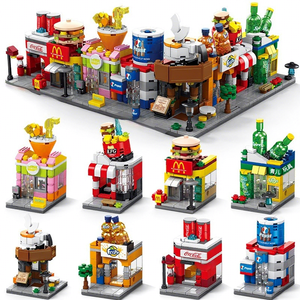 Lele Brothers Mini Street View, Maqueta de Ciudad para Armar, Juguete Infantil, Bloques de Plástico ABS, Venta al Por Mayor - Product Image 1