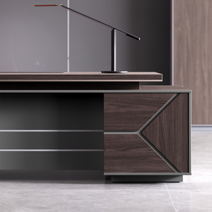 Escritorio de Oficina de Madera Convertible de Lujo Moderno Personalizado con Diseño Modular para Uso Ejecutivo de CEO/Jefe - Product Image 2