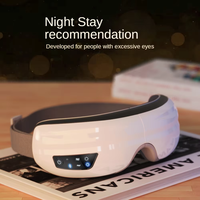 Masseur oculaire pliable à 180 degrés avec airbag, massage par pression d'air, compresse chaude à 38-42 degrés, musique Bluetooth, appareil de massage oculaire OEM