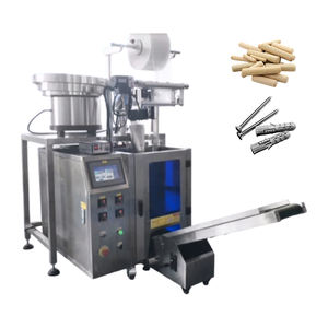 Machine d'emballage verticale automatique VFFS pour sacs en plastique avec 8 bols vibrants de comptage pour pièces de quincaillerie/vis/écrous/boulons - Product Image 3