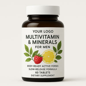 Natuurlijk Multivitamine Mineraal Complex voor Mannen, Langzaam Afgebouwd Formule, GMP Gecertificeerd - Product Image 1