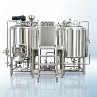 Équipement de brassage de bière 100L-1000L – Cuve de fermentation sous pression en cuivre rouge avec chauffage électrique et contrôle PLC pour brasserie