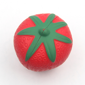Pelota Antiestrés de Espuma de PU con Forma de Fresa Personalizada para Promoción y Regalo, Frutas y Verduras - Product Image 2