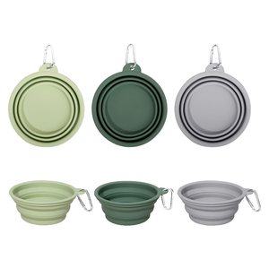 Conteneur pliable pour nourriture pour chien, en silicone, portable, 350 ml, étanche, de qualité alimentaire, durable, bol pliable pour chat, pour extérieur - Product Image 2