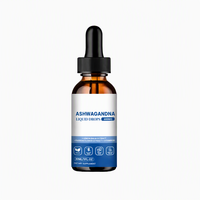 VitaSpring Shilajit Ashwagandha Gouttes Liquides Énergie Immunité Santé Compléments Alimentaires Marque Privée 60ML Vegan Gouttes d'Ashwagandha pour le Cerveau