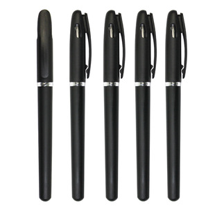 Nuevos bolígrafos de tinta gel negra mate con tapa extraíble y fórmula antidesbordamiento para regreso a clases, paquetes de papelería para estudiantes. - Product Image 3