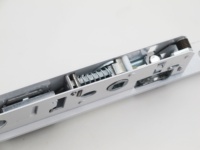 Serrure à mortaise étroite en aluminium de sécurité Euro pour porte, fabriquée en Chine, avec cylindre, clé et bouton, pour une sécurité accrue