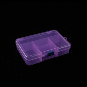 Scatola Portaoggetti Portatile in Plastica PP, Design Moderno, Coperchio Scorrevole, Contenitore Trasparente Sigillato per Orecchini, Anelli, Gioielli e Utensili - Product Image 3