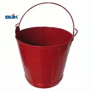 Seau à sable anti-incendie en acier rouge Jinkai, revêtement en poudre, durable, recyclable, personnalisable, pour situations d'urgence - Product Image 3