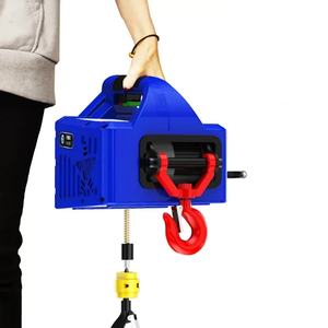 220V 100kg katrol listrik portabel 3-in-1 derek mikro untuk dekorasi rumah tangga kecil tali kawat traksi nyaman hotel ritel - Product Image 2