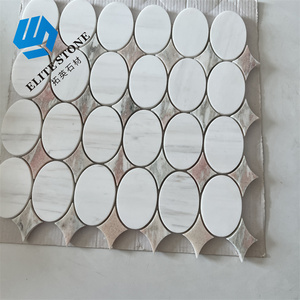 Piastrelle in marmo bianco in pietra naturale lastre di Calacatta piastrelle in marmo Nero Marquino - Product Image 2