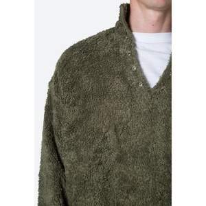 Suéter Personalizado de Forro Polar Cálido y Holgado para Hombre, Sudadera con Capucha 100% Poliéster Sherpa - Product Image 6