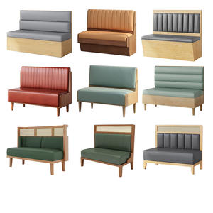 Juego de Muebles de Restaurante Modernos con Estructura de Hierro y Asiento de Madera, Cubiertos con Piedra Octogonal, para Cafeterías, Restaurantes y Bares, Duraderos y Ecológicos - Product Image 5