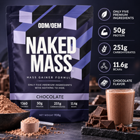 Poudre Protéinée Mass Gainer au Chocolat en Gros, Mélange Protéine-Carbohydrate, Supplément Nutritionnel pour Prise de Masse, Marque Privée, Usine OEM