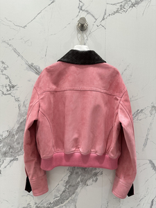 Giacca Corta in Vera Pelle di Pecora, Stile Retrò Moderno per Primavera, Giubbotto da Biker con Risvolto Intrecciato per <span class=keywords><strong>Donna</strong></span> - Product Image 2