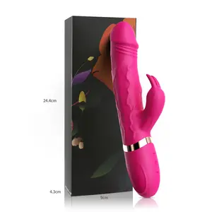 aktuell weibliche juguete sexuell wiederaufladbar groß Sex kaninchenvibrator klitoralische massage G-Punkt realistischer dildo-vibrator